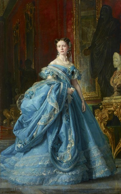 The Infanta Isabel de Borbón y Borbón, Daughter of Isabel II by Vicente Palmaroli y Gónzalez